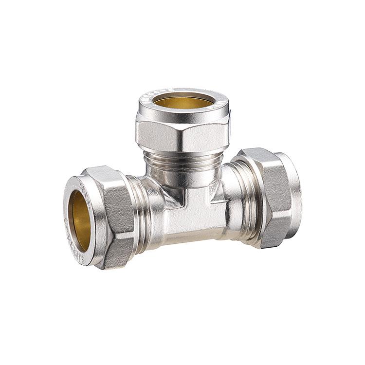 SY02-010 Brass Equal Tee CxCxC